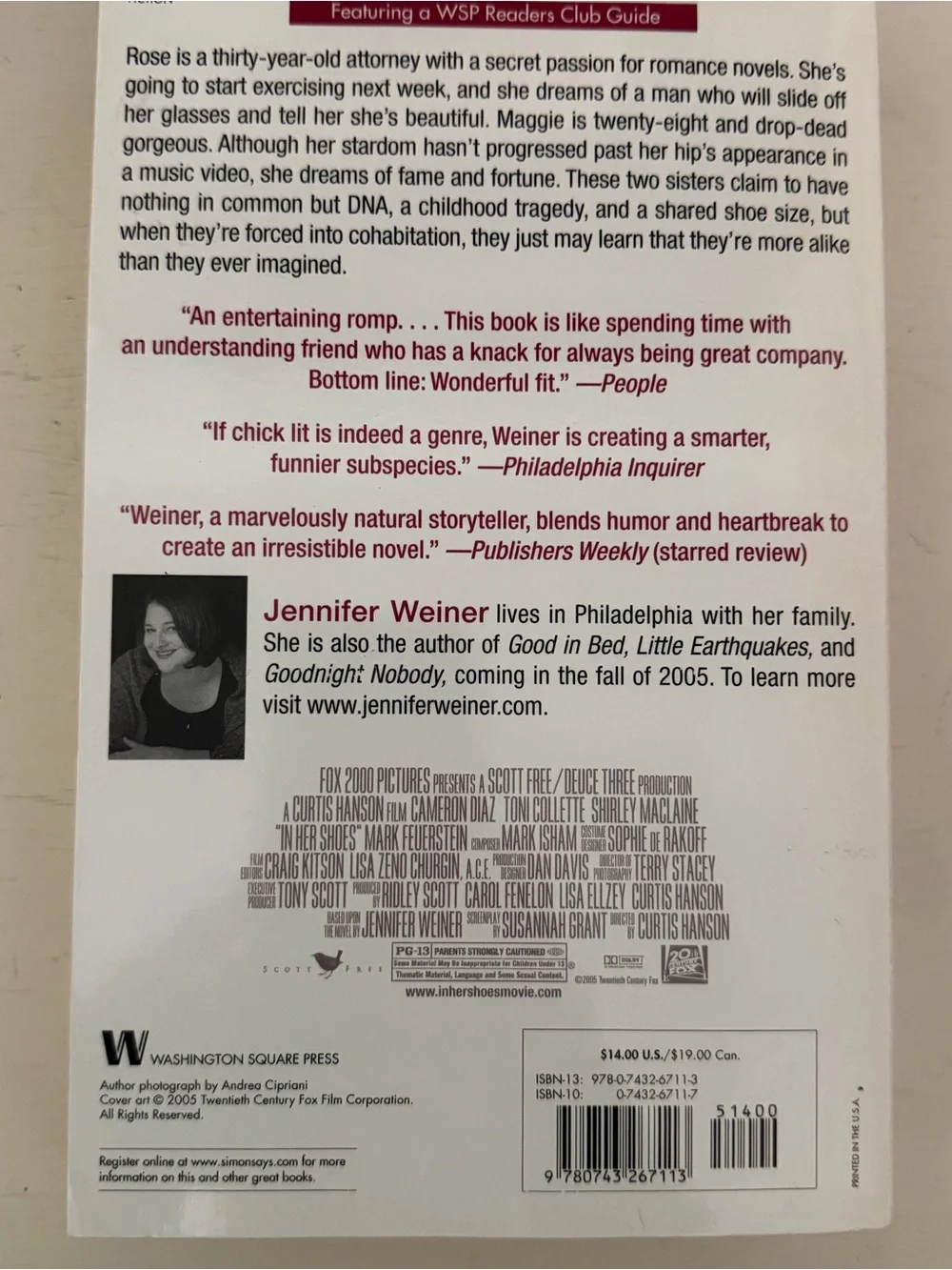 Jennifer Weiner book her